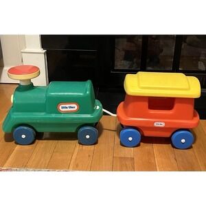Vintage Little Tikes Chugga Choo Choo Ride-On Train CLEAN -Engine And Caboose
